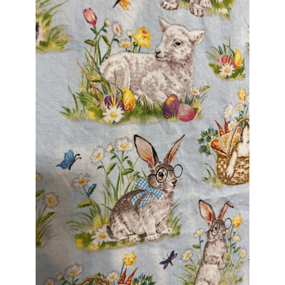 Handmade Bunny Apron Easter Apron: Adult Size XS-XL Spring Smock Apron